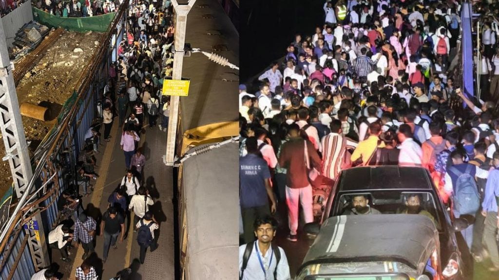 Western Railway traffic was disrupted till late night due to a power failure at Palghar railway station