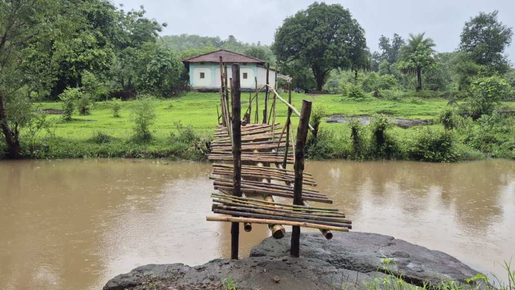 Dolhari Budruk village bamboo bridge, Palghar district Dolhari Budruk,