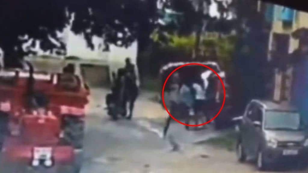 A woman was allegedly sexually harassed, beaten up, and abused in full public