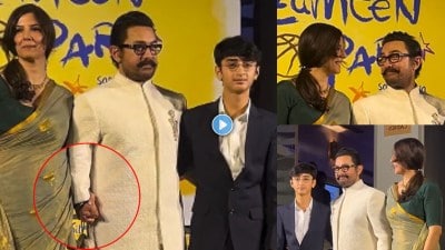 गर्लफ्रेंडचा हात हातात घट्ट पकडला अन्…; आमिर खानचा Video पाहून नेटकरी म्हणाले, “लाज…”