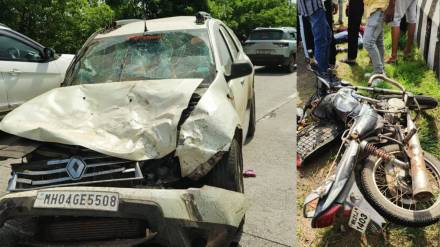 latest Chikhli Mehkar Road accident news in marathi