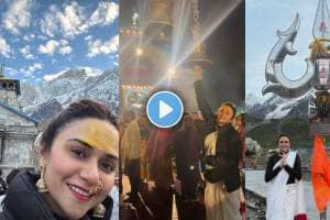 amruta khanvilkar went to kedarnath with prajakta mali