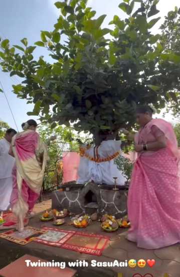 ankita walawalkar celebrates vat purnima
