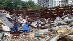 घाटकोपर फलक दुर्घटनेचा राडारोडा पडून; राडारोडा हटवण्यासाठी पालिकेचे राखीव पोलिसांना पत्र
