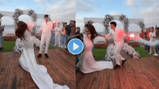 Shocking Video of Bride groom video bride burnt due to fire candle in wedding viral video