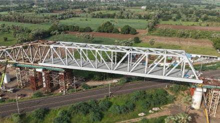 Eighth bridge of bullet train project constructed in Gujarat