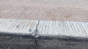 Bosco Wadi concrete road cracks