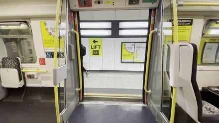 local trains with automatic doors