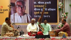 पुणे : गायन-वादनाच्या सुरेल संगमाला दाद, जन्मशताब्दीनिमित्त श्रीराम पुजारी यांना अभिवादन