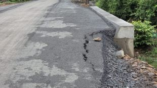 in dahanu road connecting remote villages damaged in first rain question mark on quality