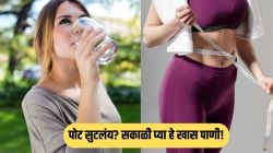 पोट खूप सुटलंय? फक्त सकाळी उठल्याबरोबर पाण्यात ‘हा’ पदार्थ मिसळून प्या, पोट होईल कमी अन् गॅस-पचनाचे त्रास होतील दूर