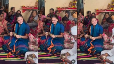 हातात टाळ घेत भजनात दंग झाली गौतमी पाटील, खास व्हिडीओही केला शेअर