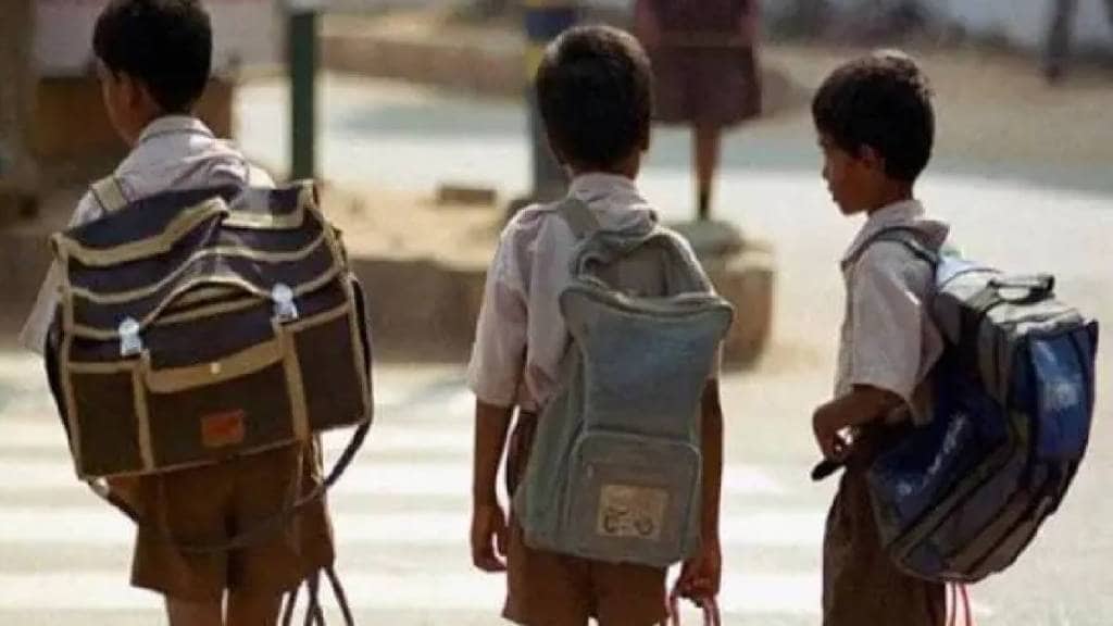 new academic year issue of heavy school bags