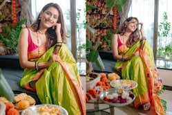 Photos : ‘घरो घरी मातीच्या चुली’ फेम रेश्मा शिंदेचा पारंपरिक अंदाज