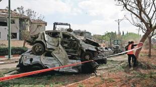 Iranian missile attack on Israel news in marathi
