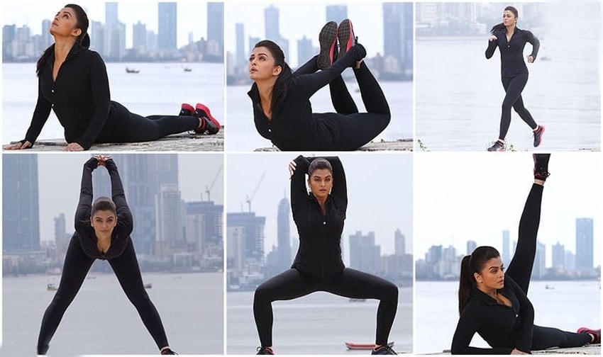 Celebrity yoga routines