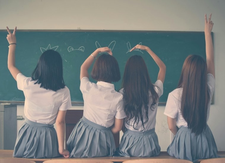 Japanese schoolgirls uniform