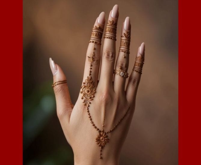 Minimal to Royal Mehndi Designs That Match One-Shoulder Glam