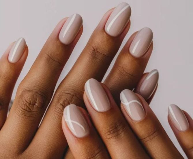 Natural nail look