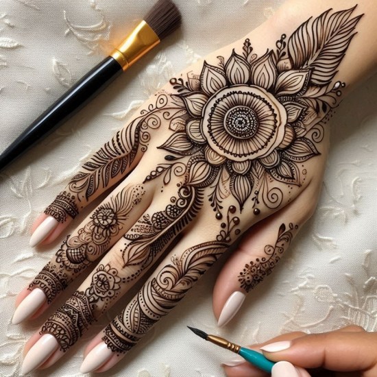 Stylish mehndi for Vat Savitri
