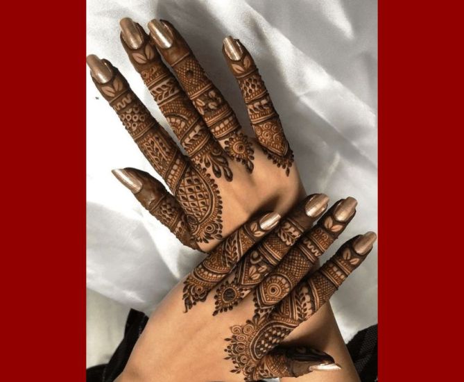 Western Outfits Meet Traditional Art Try These Gorgeous Mehndi Designs