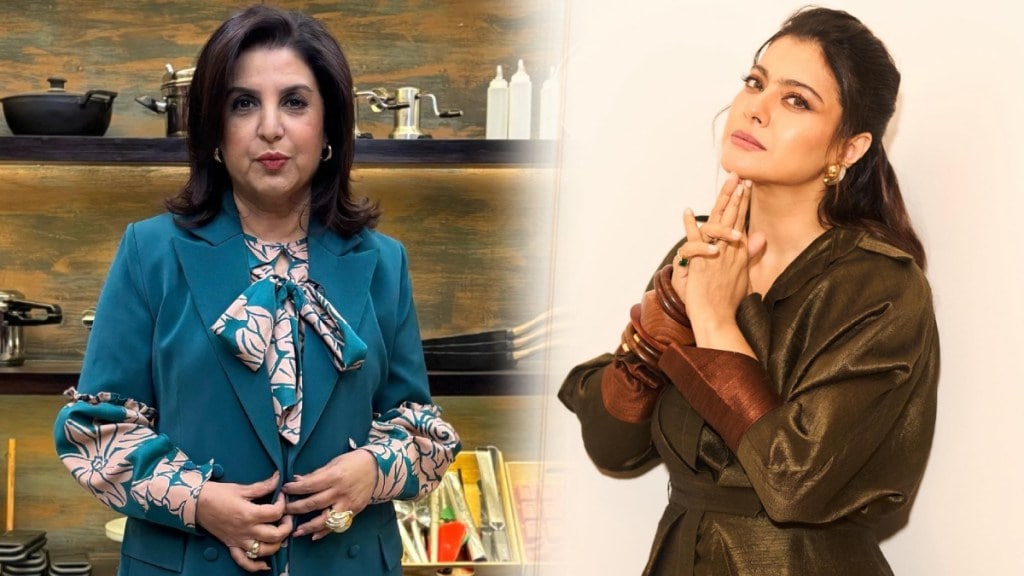 kajol arrives at farah khan house with pr bodyguard manager and makeup artist funny video viral