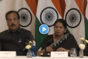 What is India's national language Kanimozhi was asked in Spain