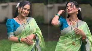 lakshmi niwas serial fame divya pugaonkar shared green saree photos on social media