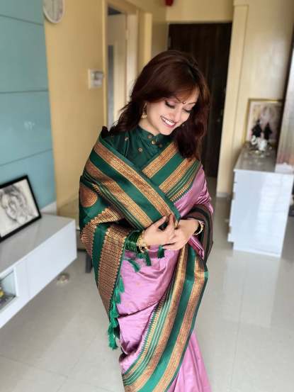 manasi naik saree look vat purnima 2025