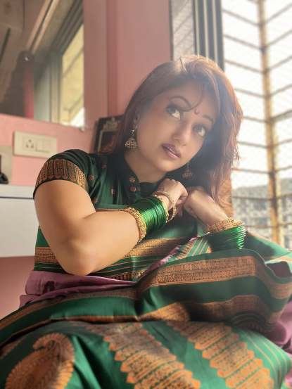 manasi naik saree look vat purnima 2025