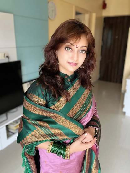 manasi naik saree look vat purnima 2025