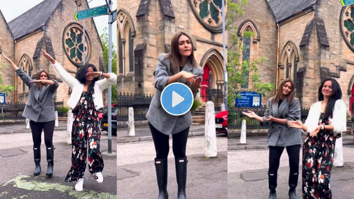 mrunal thakur dances on sanju rathod viral shaky song