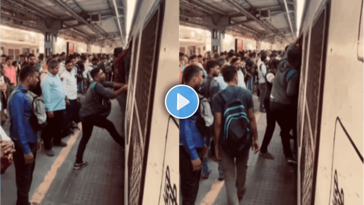 mumbai local viral video train with full of crowd the life of mumbaikars for job and money