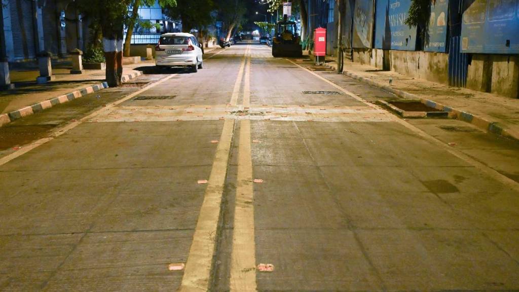 mumbai mumbai municipal corporation road concreting work completed