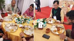 खासदार-आमदारांसाठी चांदीच्या थाळीत भोजन ! थाळीचे भाडे ५५० रुपये तर भोजनाचा खर्च चार हजार रुपये