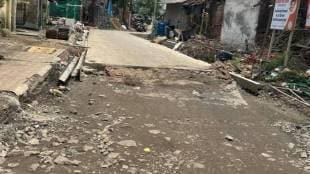 roadwork updates Maharashtranagar in Dombivli