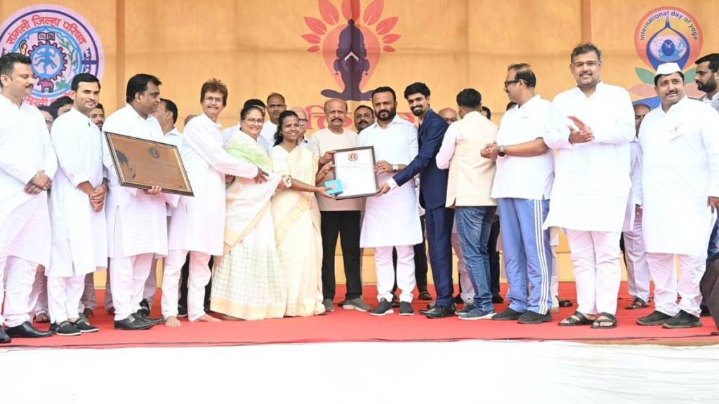 Sangli marks Yoga Day with record five lakh participants