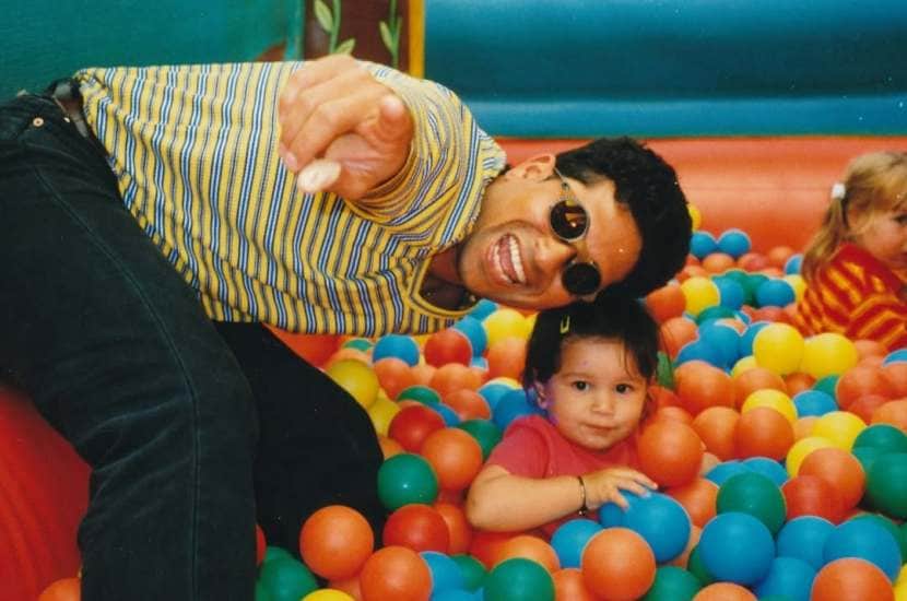 sara tendulkar shares unseen photos of sachin and her on fathers day
