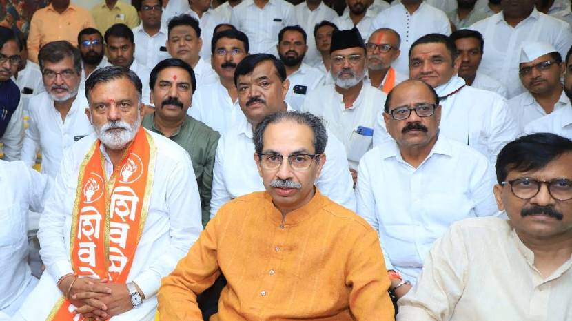 sudhakar badgujar with Uddhav Thackeary