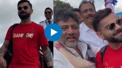 Virat Kohli: किंग कोहलीचा दरारा! विराटच्या स्वागतासाठी कर्नाटकच्या उपमुख्यमंत्र्यांची विमानतळावर हजेरी; पाहा Video