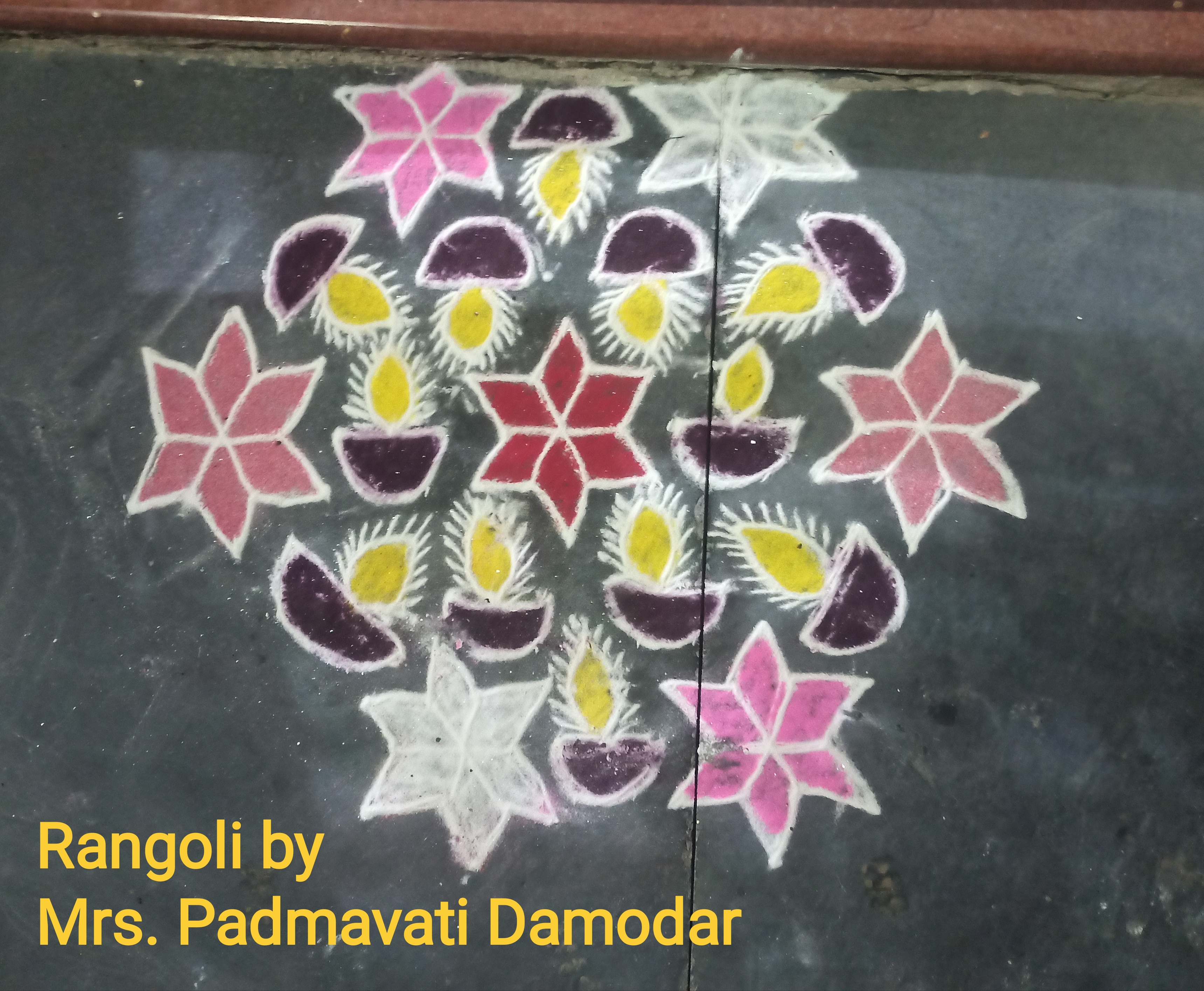 Rangoli by Mrs. Padmavati Damodar 